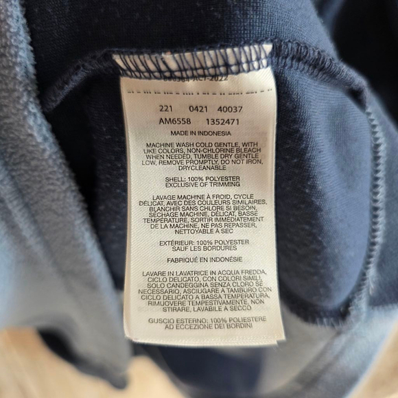 Men's Columbia Fleece Pullover Size L Blue - Picture 6 of 7